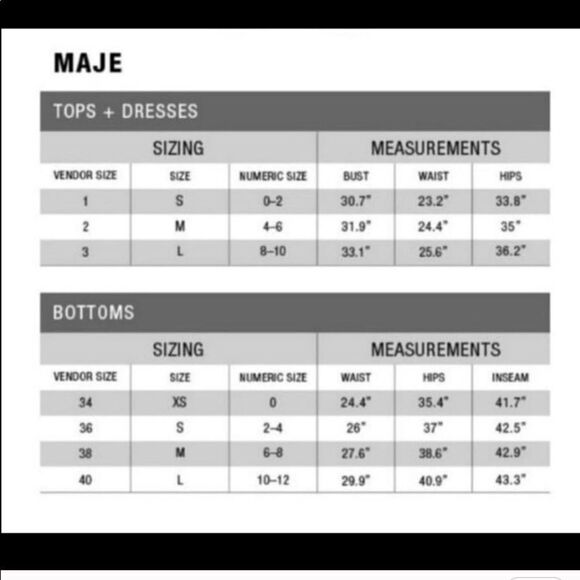 Maje Lorena Asymmetric Ruffle Crepe Top Peach M - Picture 15 of 15